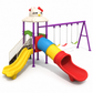 Toyemporium Double Slide Playground with Triple Swings