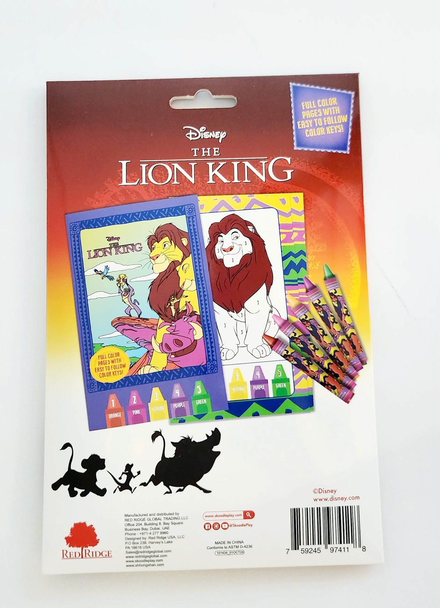 Disney Color By Number Lion King