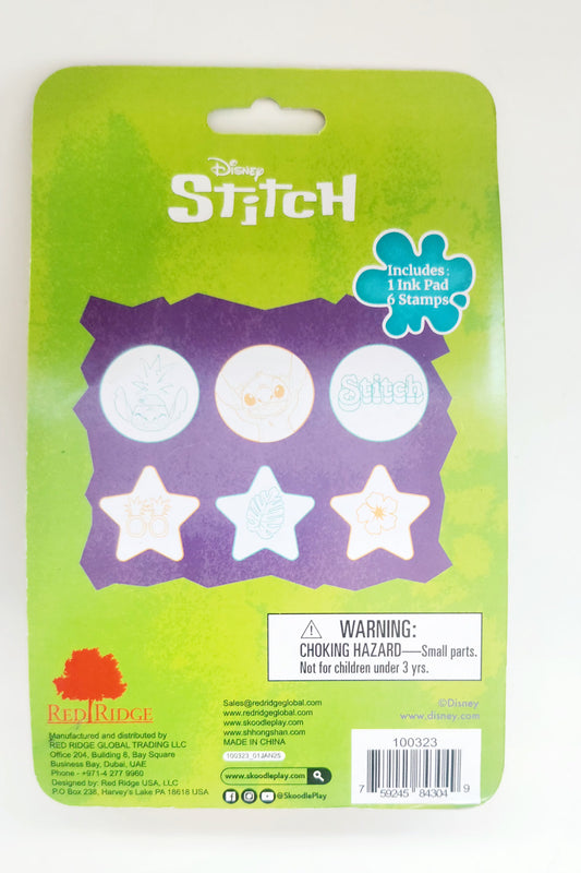 Disney Stitch Stamps With Ink Pad