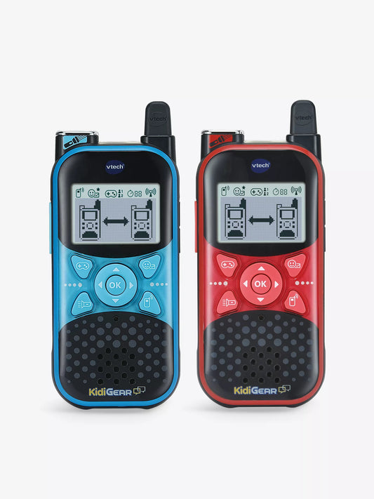 Vtech KidiGear Walkie Talkies Explorer – Kids' indoor and Outdoor Walkie Talkies with Secure Digital Connection, Torch, Voice Effects, Animations & Games | Toy for Ages 5–7+ - Marah Kids