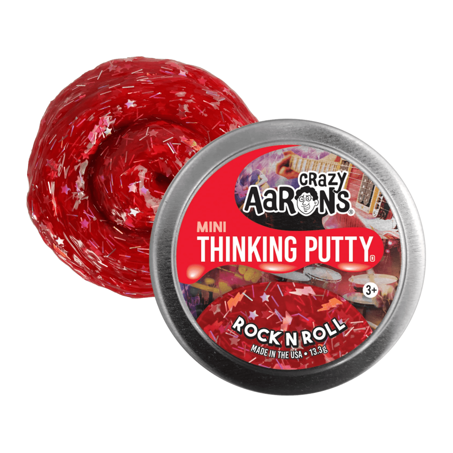 Crazy Aaron's - Mini Rock n' Roll - 2" Thinking Putty Tin - Marah Kids