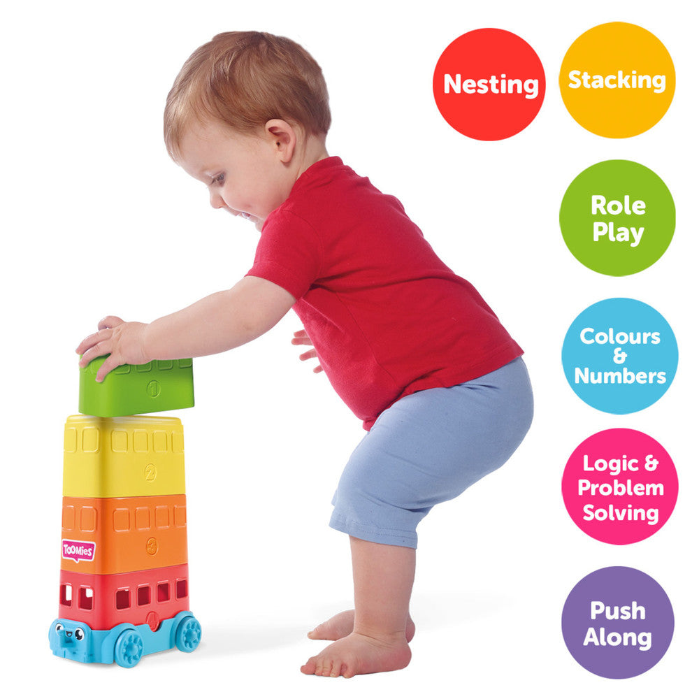 Tomy Toomies -TOMY Toomies Stacker Decker Bus