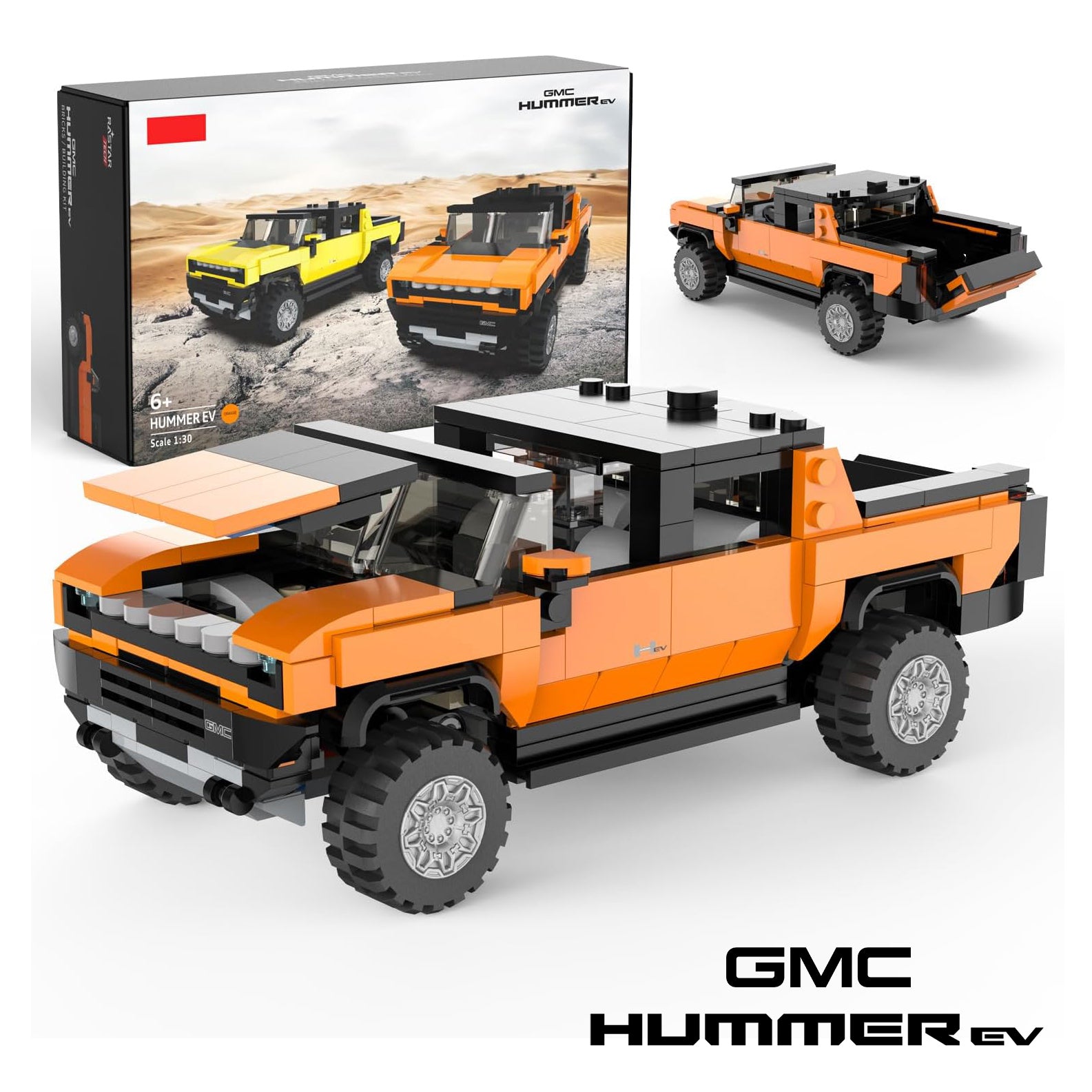 Rastar Bricks - Hummer EV Orange - 431 Pieces - Marah Kids