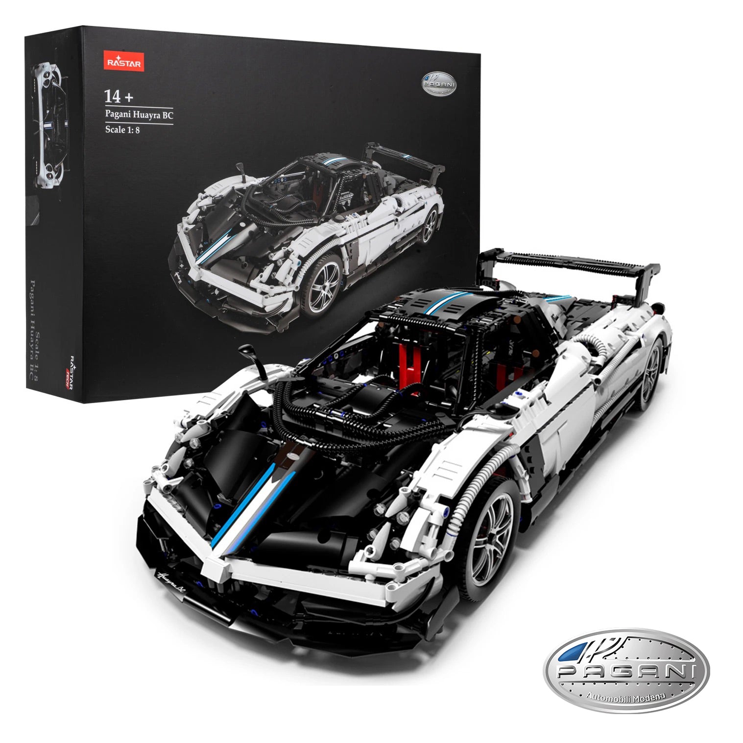 Rastar Bricks - Pagani Huayra BC - 2892 Pieces - Marah Kids