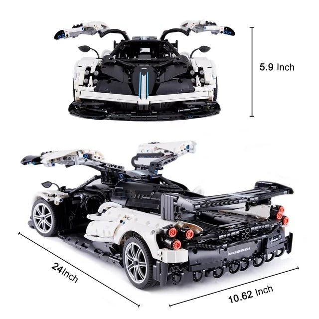 Rastar Bricks - Pagani Huayra BC - 2892 Pieces - Marah Kids