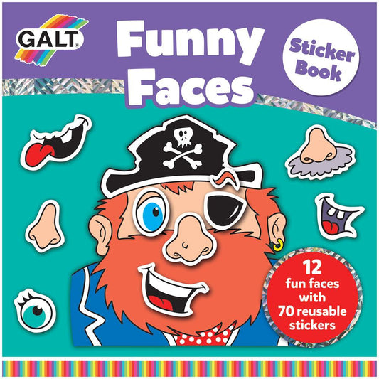Galt Funny Faces Sticker Book - Marah Kids