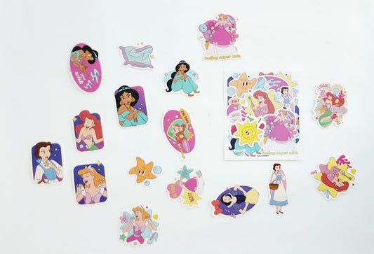 Disney Princess Glow In The Dark Stickers
