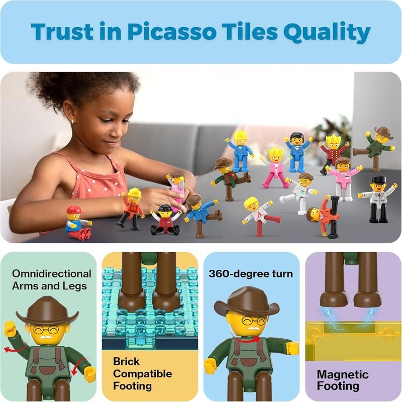 Picasso Magnetic Character Figures 16pieces - Marah Kids