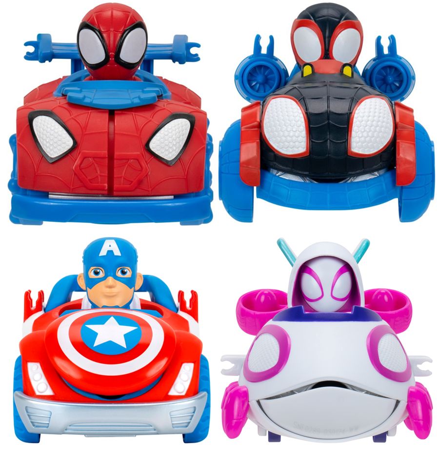 Spidey N Friends Web Dart Zoomer Collectible Play Vehicle - Assorted 1 Piece - Marah Kids