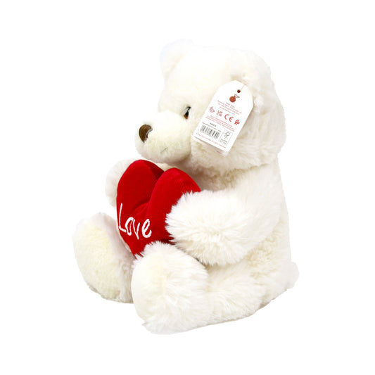 Keeleco Teddy Bear with Heart 30cm for Valentines Day Eco - Friedly Plush Toy - Marah Kids