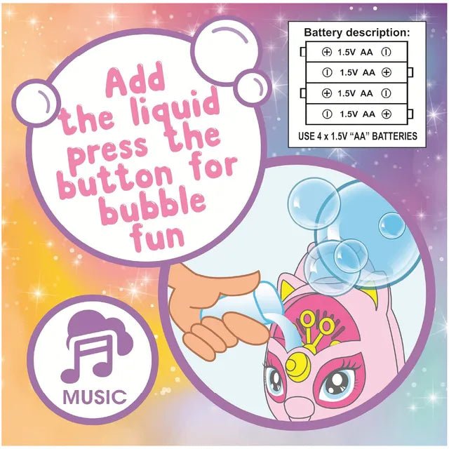 Sam Toys B /O Unicorn Bubble Machine With Sounds - Marah Kids