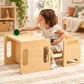 OooK Montessori Nesting Table and Chair Set