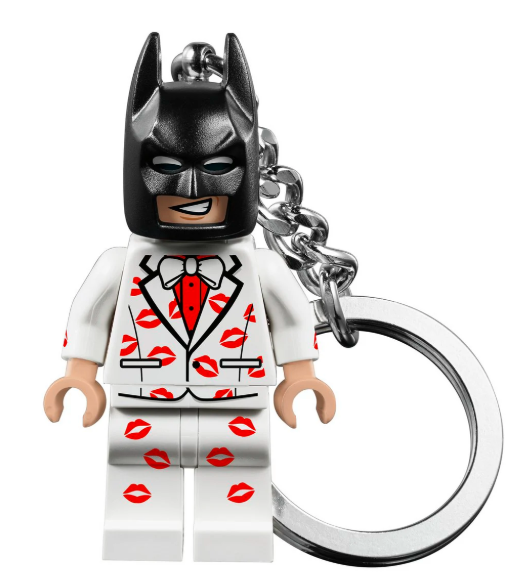 Lego Kiss Kiss Tuxedo Batman Key Chain
