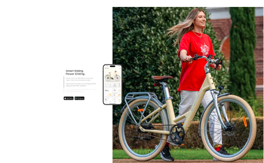 ADO E-BIKE A28 LITE BLUE 35KMH