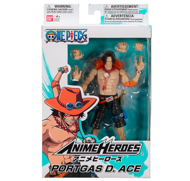 Bandai ANIME HEROES ONEPIECE PORTGAS D ACE 6.5"
