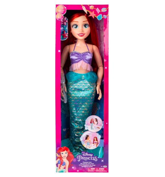 Disney Princess Playdate Ariel Doll with Accessories, 32â€/80cm Tall