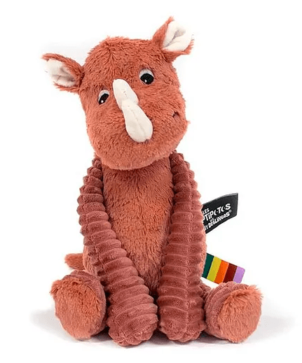 Grosbisou the Rhino – Plush Animal Toy – Terracotta - Marah Kids