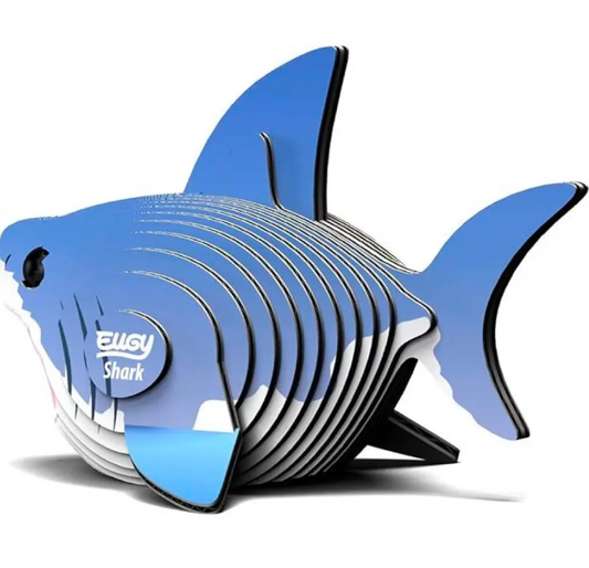 EUGY Shark 3D Puzzle – Build-Your-Own Ocean Creature Craft