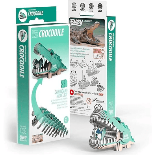 EUGY Crocodile Fish 3D Puzzle – Fun & Educational Craft Kit - Marah Kids