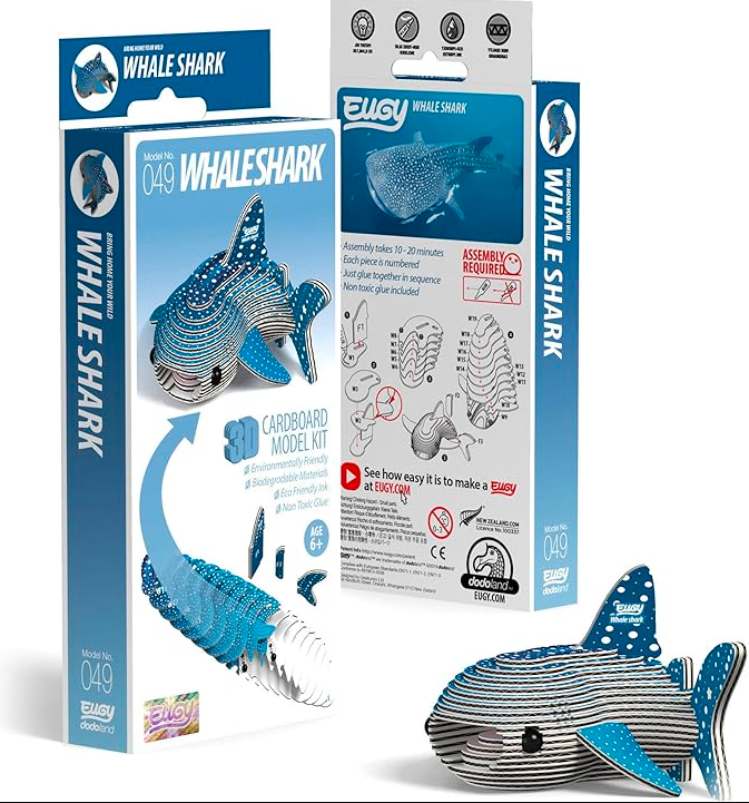 EUGY Whale Shark 3D Puzzle – Marine Giant Craft Model