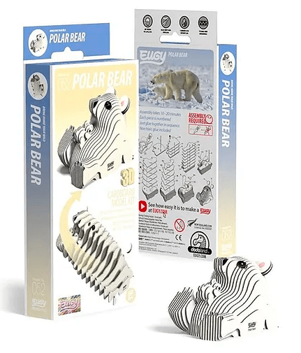 EUGY Polar Bear 3D Puzzle – Arctic Explorer Animal Craft - Marah Kids