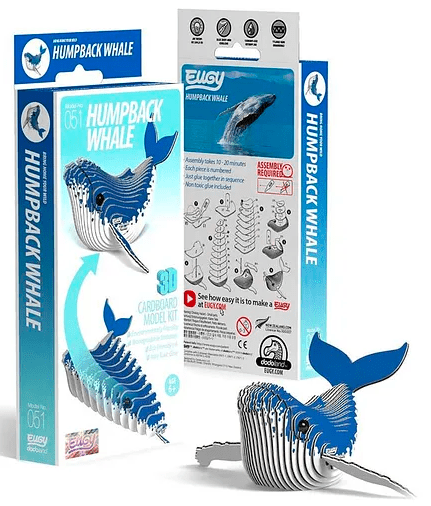 EUGY Bowhead Whale 3D Puzzle – DIY Arctic Ocean Puzzle - Marah Kids