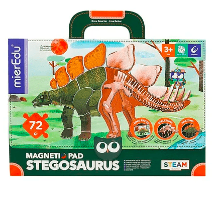 Magnetic Pad – Stegosaurus | Dinosaur Puzzle Learning Toy - Marah Kids
