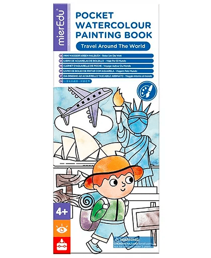 Pocket Watercolour Painting Book – Animal Friends | Travel - Friendly Art Set - Marah Kids