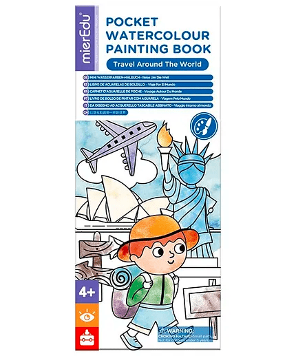 Pocket Watercolour Painting Book – Travel Around the World | Educational Art Adventure - Marah Kids