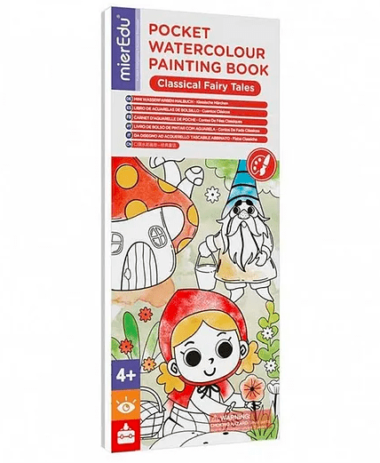 Pocket Watercolour Painting Book – Classical Fairy Tales | Paint & Discover Timeless Stories - Marah Kids