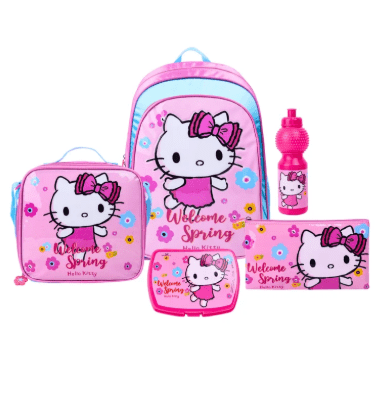 SANRIO HELLO KITTY WELCOM SPRING 5IN1 BACKPACK SET 16 - Marah Kids