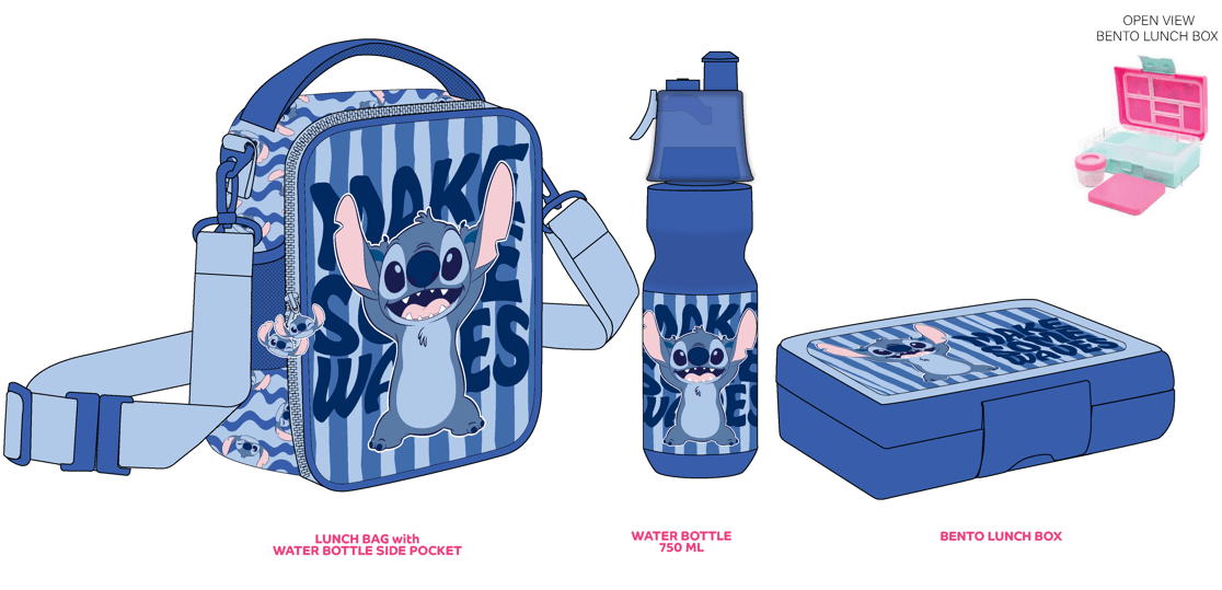 Disney Stitch Make Some Waves 3 In 1 Set - Marah Kids