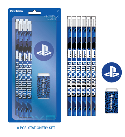 SONY PLASTATION PLAY IN CAMO 8PC PENCIL SET - Marah Kids