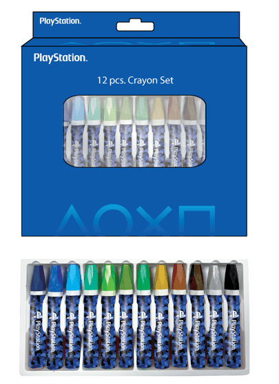 SONY PLASTATION PLAY IN CAMO CRAYONS 12PC SET - Marah Kids