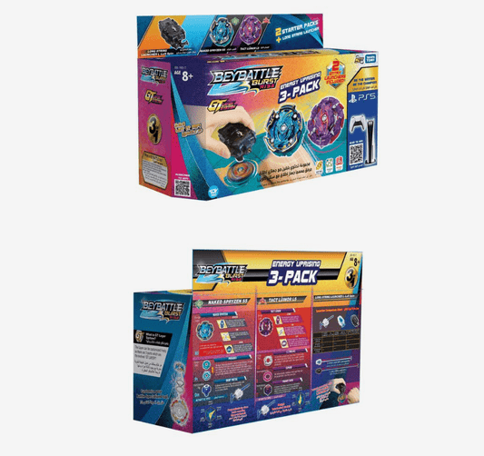 BeyBattle Burst - Beyblade Bbattle Energy Uprising 3Pk S5 - Marah Kids