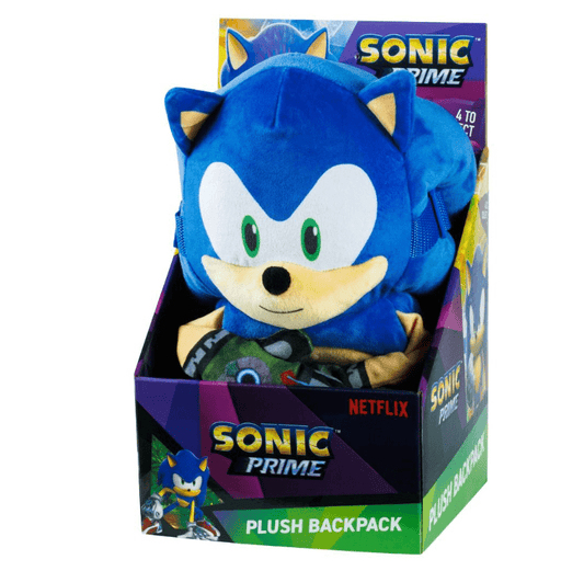 Sonic Plush Backpack 12Inch 4Asst - Marah Kids
