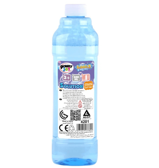 Power Joy Bubble Solution Bottle 500ml - Marah Kids