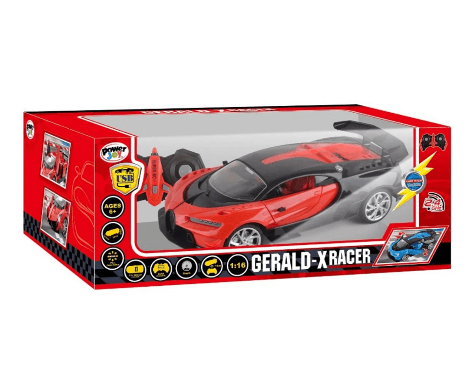 Power Joy RC Gerald - X Racer 1/16, Battery Opertaed, Assorted 1 Piece - Marah Kids
