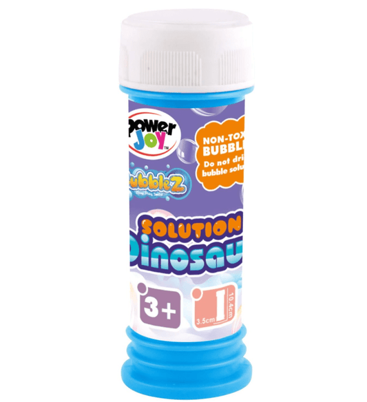 Power Joy Bubble Solution Dinosaur 50ml, Assorted 1 Piece - Marah Kids