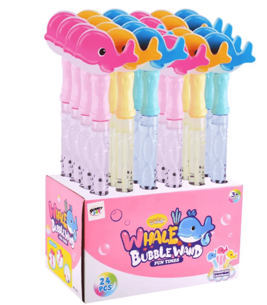 Power Joy Bubble Wand Whale 39cm, Assorted - 1 Piece - Marah Kids