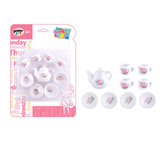 Power Joy Everyday Toy Porcelain Tea Set 9pieces - Marah Kids