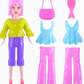 Power Joy Everyday Toy Fashion Doll Snap On 7pieces - Marah Kids