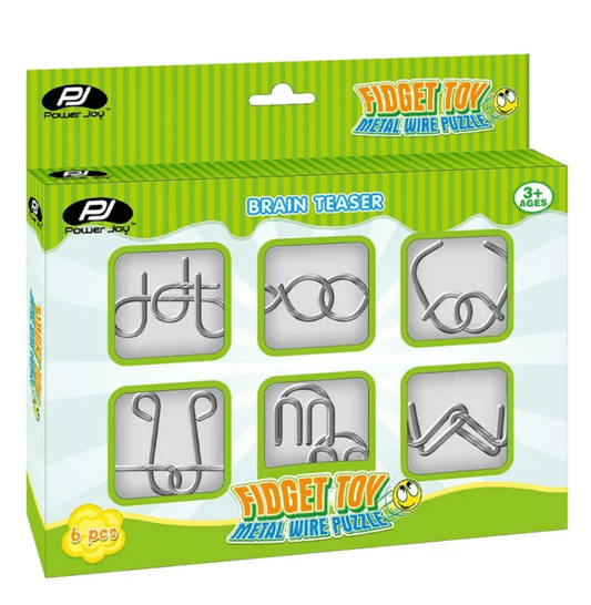 Power Joy Fidget Toy Metal Wire Puzzle Assorted - Marah Kids