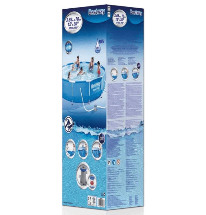 BESTWAY Poolset Steelpro 366X76Cm - Marah Kids