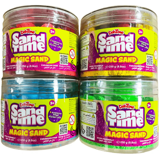 SANDTIME MAGIC SAND W/MOLD 250G PDQ12WOC - Marah Kids