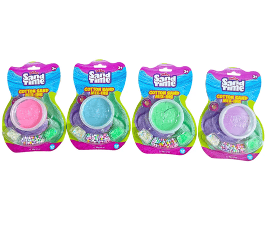 SANDTIME COTTON SAND MIX 65G PDQ6 WOC - Marah Kids