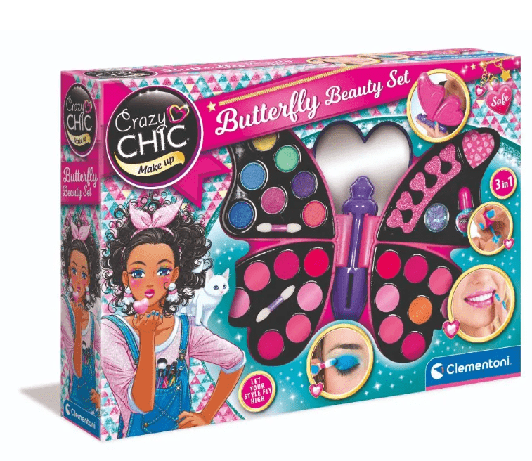CLEMENTONI Crazy Chic Butterfly Beauty Set - Marah Kids