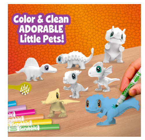 Crayola Scribble Scrubbie Pets Dinosaur Glow Combo Pack, Dinosaur Toys For Kids, Ages 3+