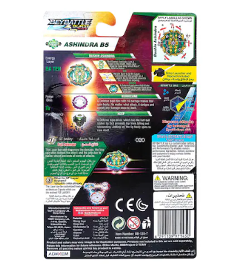 Takara Tomy-Beyblade-Beybattle Burst-Bushin Ashindra B5