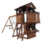 Mountpeak - Elbrus Swing Set & Playhouse with wooden roof
